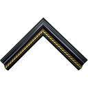 764-PC8 BLACK SYNTHETIC MOULDING