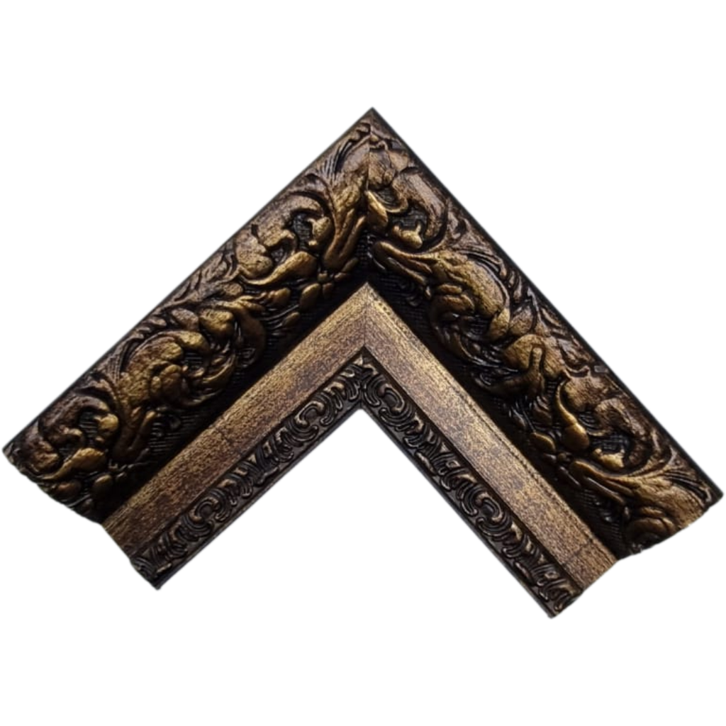 Q932C MOTTLE GOLD & BLACK SYNTHETIC MOULDING