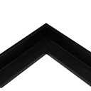 BLACK CANVAS WOOD MOULDING 37X45MM - 7MM FACE