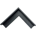 BLACK CANVAS WOOD MOULDING 37X45MM - 7MM FACE