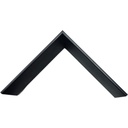 1172B BLACK ALU FINISH SYNTHETIC MOULDING