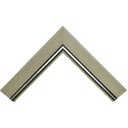 1109B CREAM SILVER / BLACK 40mm SYNTHETIC MOULDING