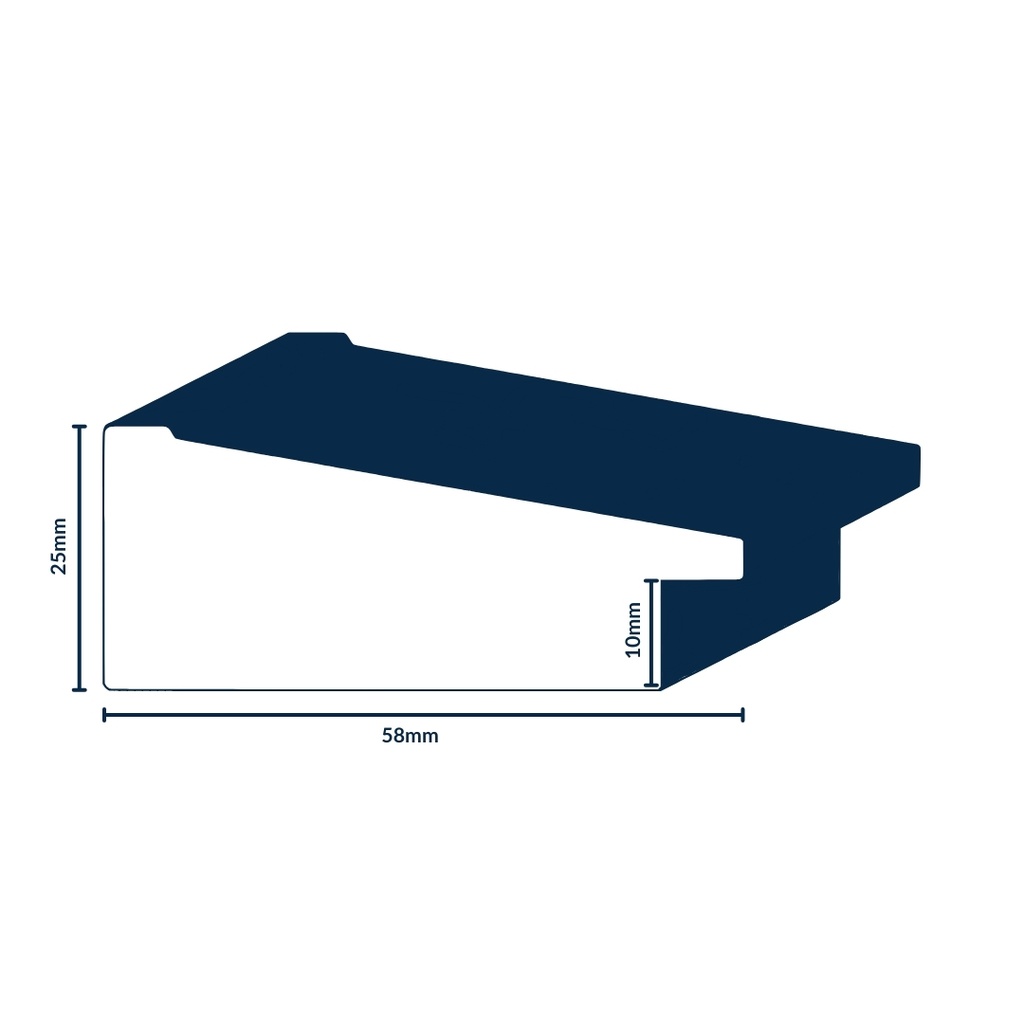 1123-3P NATURAL OBECHE 42mm SYNTHETIC MOULDING
