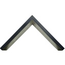 1171M SILVER & BLACK 27mm SYNTHETIC MOULDING