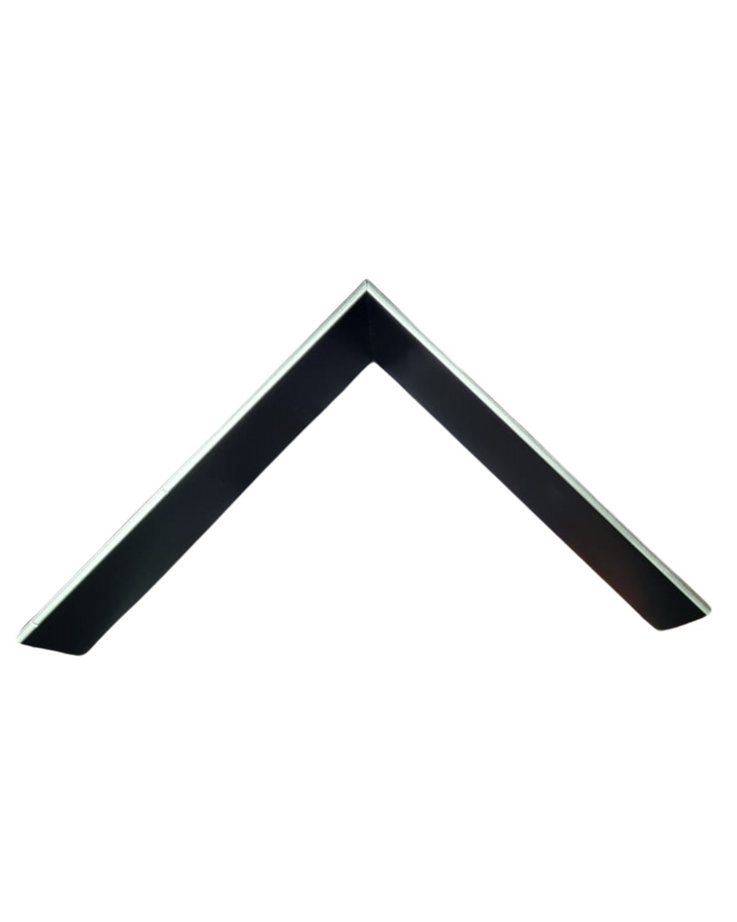 PS MOULDING W 18 X H 53 X L 2900MM BLACK & SILVER TOP