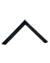 PS MOULDING W 18 X H 53 X L 2900MM BLACK & SILVER TOP