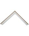 PS MOULDING W 20 X H 30 X L 2900MM NATURAL KIAAT WITH WHITE FACE