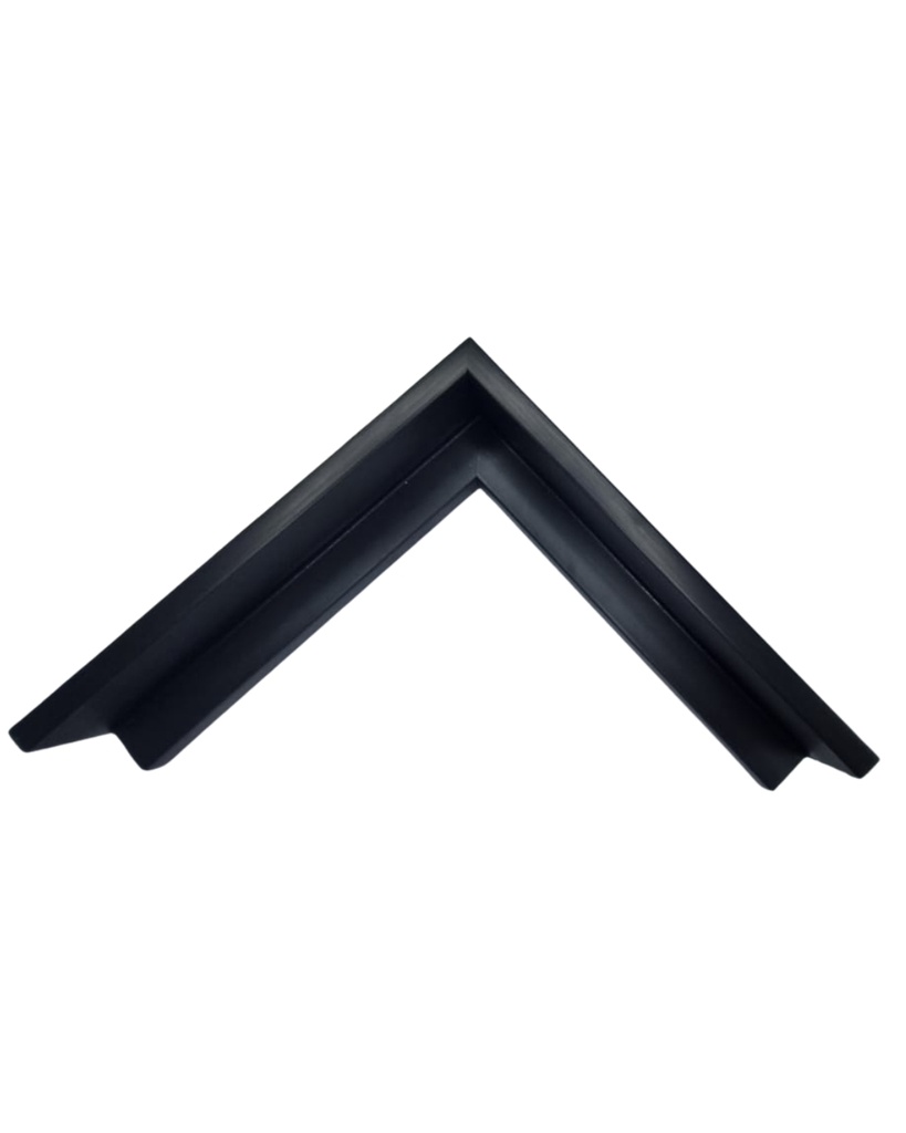 PS MOULDING W 30 X H 45 X L 2900MM BLACK (CANVAS FLOATER 33MM) 10MM FACE