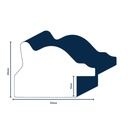 PS MOULDING W 35 X H 24 X L 2900MM SILVER