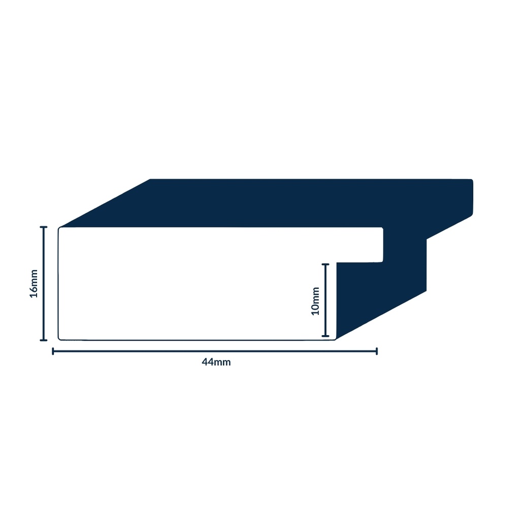 PS MOULDING W 44 X H 16 X L 2900MM BRONZE