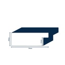 PS MOULDING W 54 X H 19 X L 2900MM WHITE