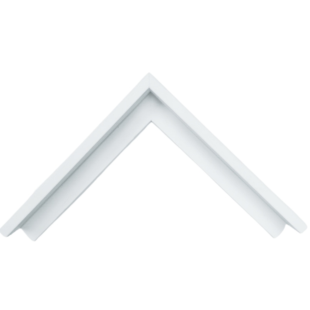 PS MOULDING W 30 X H 45 X L 2900MM WHITE (CANVAS FLOATER 33MM) 10MM FACE