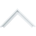 PS MOULDING W 30 X H 45 X L 2900MM WHITE (CANVAS FLOATER 33MM) 10MM FACE