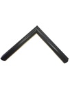 PS MOULDING W 28 X H 22 X L 2900MM BLACK & GOLD