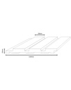 SLIM LINE 28 WALL PANEL CEDAR 120X10X2700MM