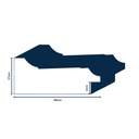 PS MOULDING W 88 X H 37 X L 2900MM BLACK
