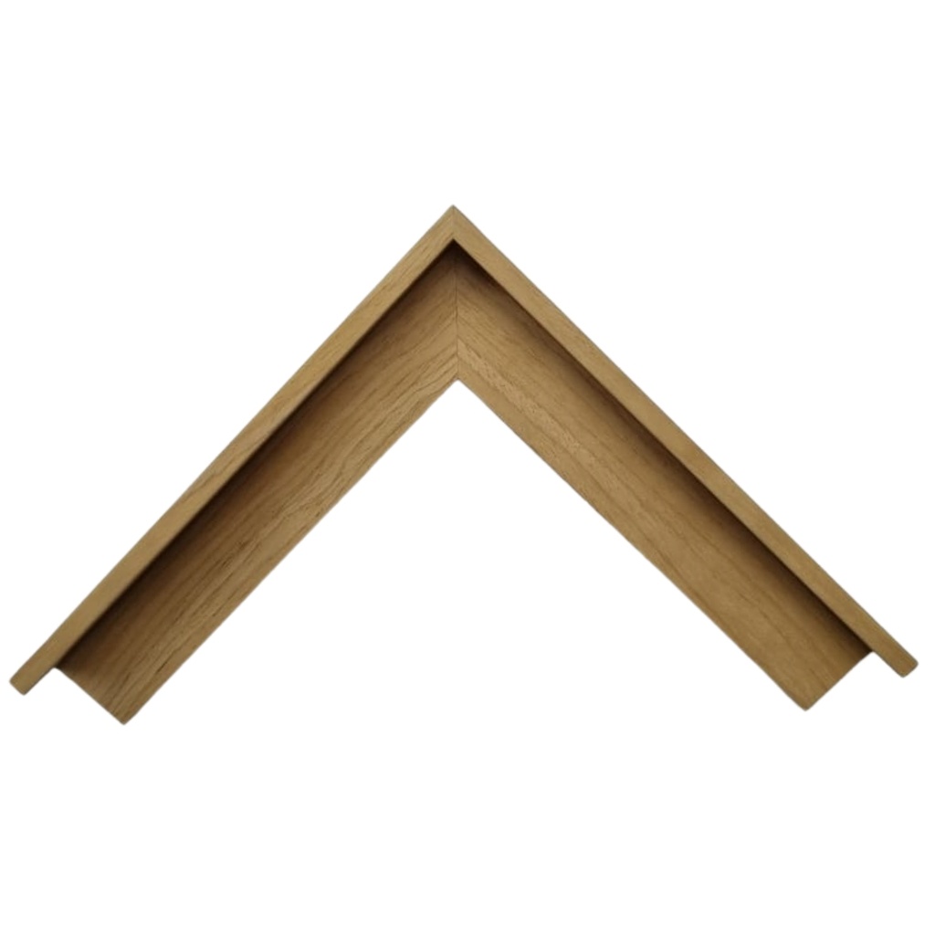 BROWN CANVAS WOOD MOULDING 37X63MM - 7MM FACE