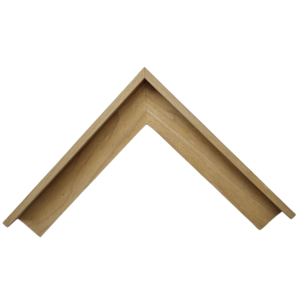 BROWN CANVAS WOOD MOULDING 37X63MM - 7MM FACE
