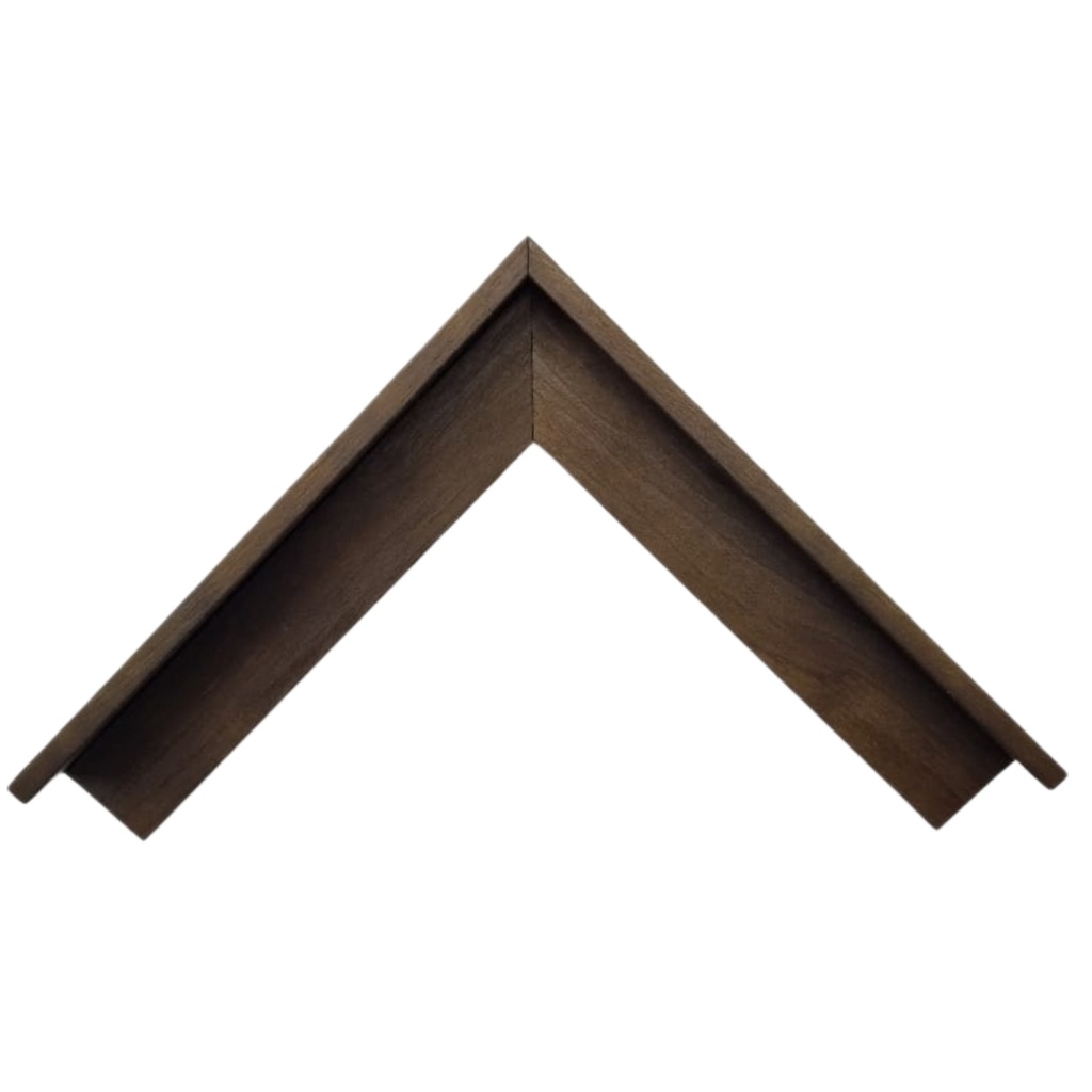 BROWN CANVAS WOOD MOULDING 37X63MM - 7MM FACE