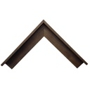 BROWN CANVAS WOOD MOULDING 37X63MM - 7MM FACE