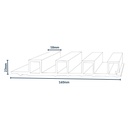 WALL PANEL PVC 160X23X2700MM CHARCOAL