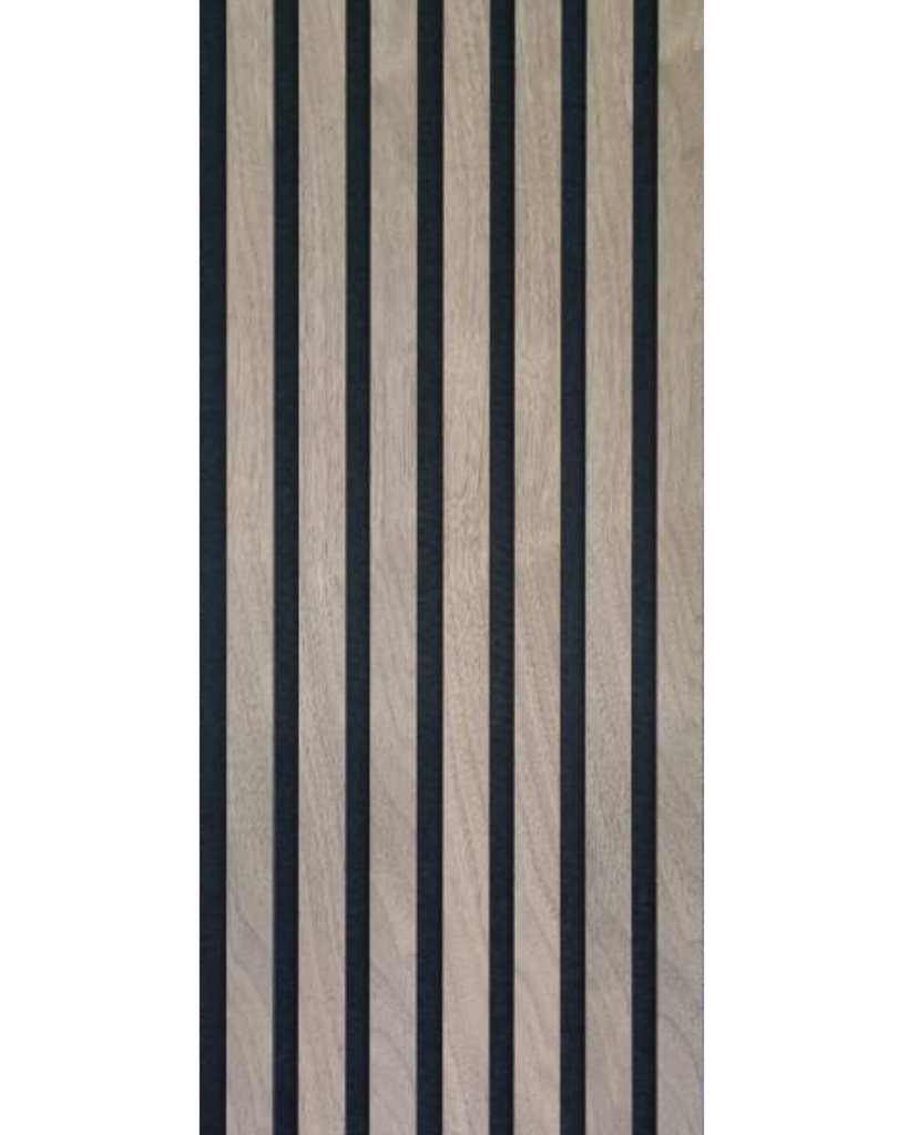 Wall Panel 300X21X2700mm Acoustic Walnut