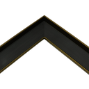 PS Moulding W 63 X H 44 X L 2900mm Gold & Black