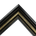 PS Moulding W 78 X H 49 X L 2900mm Antique Gold & Black