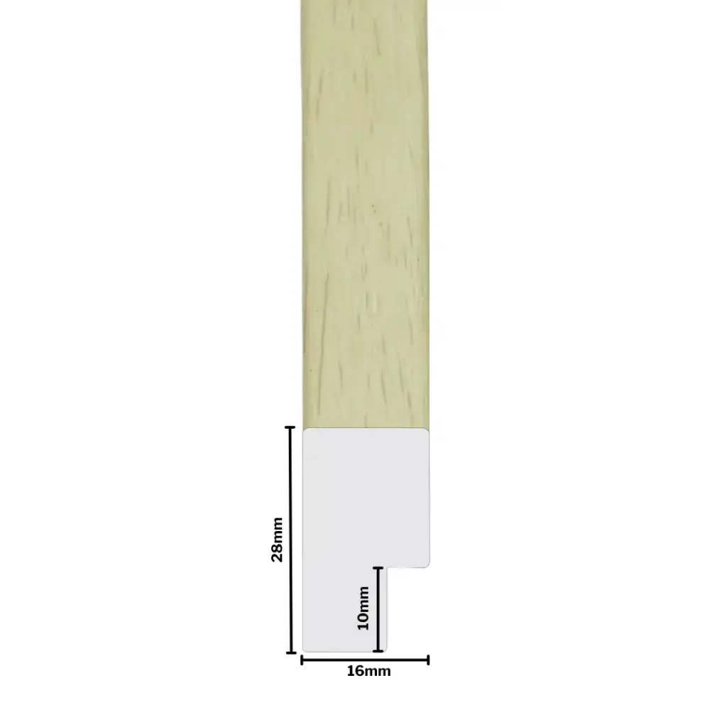 PS Moulding W 16 X H 28 X L 2900mm Natural Obeche