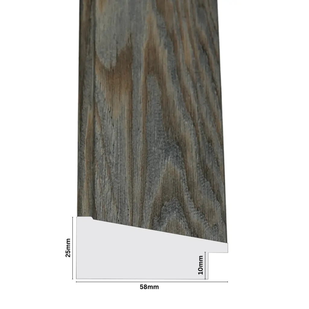PS Moulding W 58 X H 25 X L 2900mm Rustic Oak