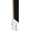 PS Moulding W 20 X H 30 X L 2900mm Kiaat With Black Face