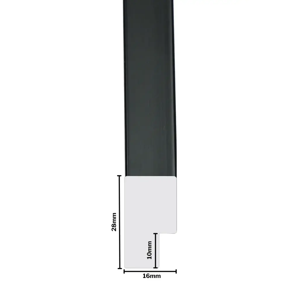 PS Moulding W 16 X H 28 X L 2900mm Black