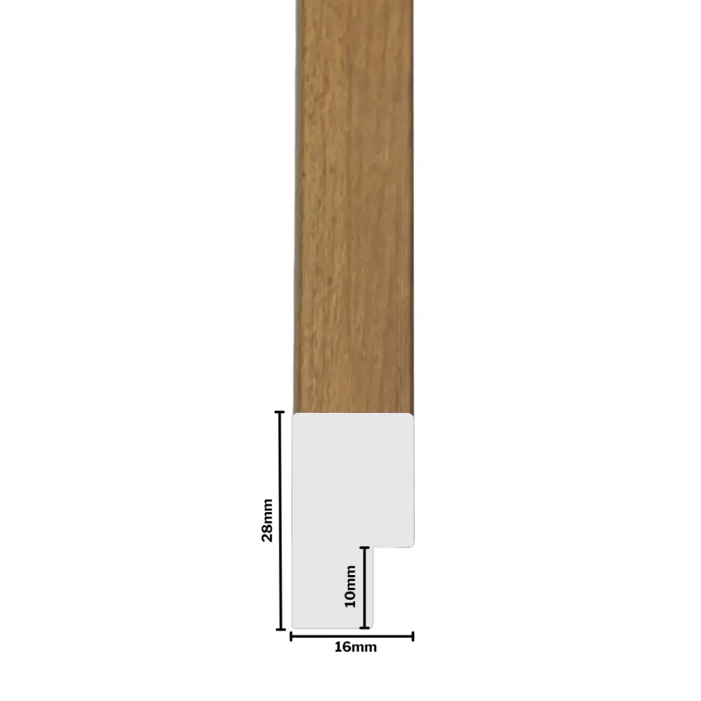 PS Moulding W 16 X H 28 X L 2900mm Natural Kiaat