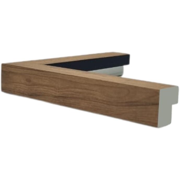 PS Moulding W 32 X H 32 X L 2900mm Natural Kiaat With Black Face