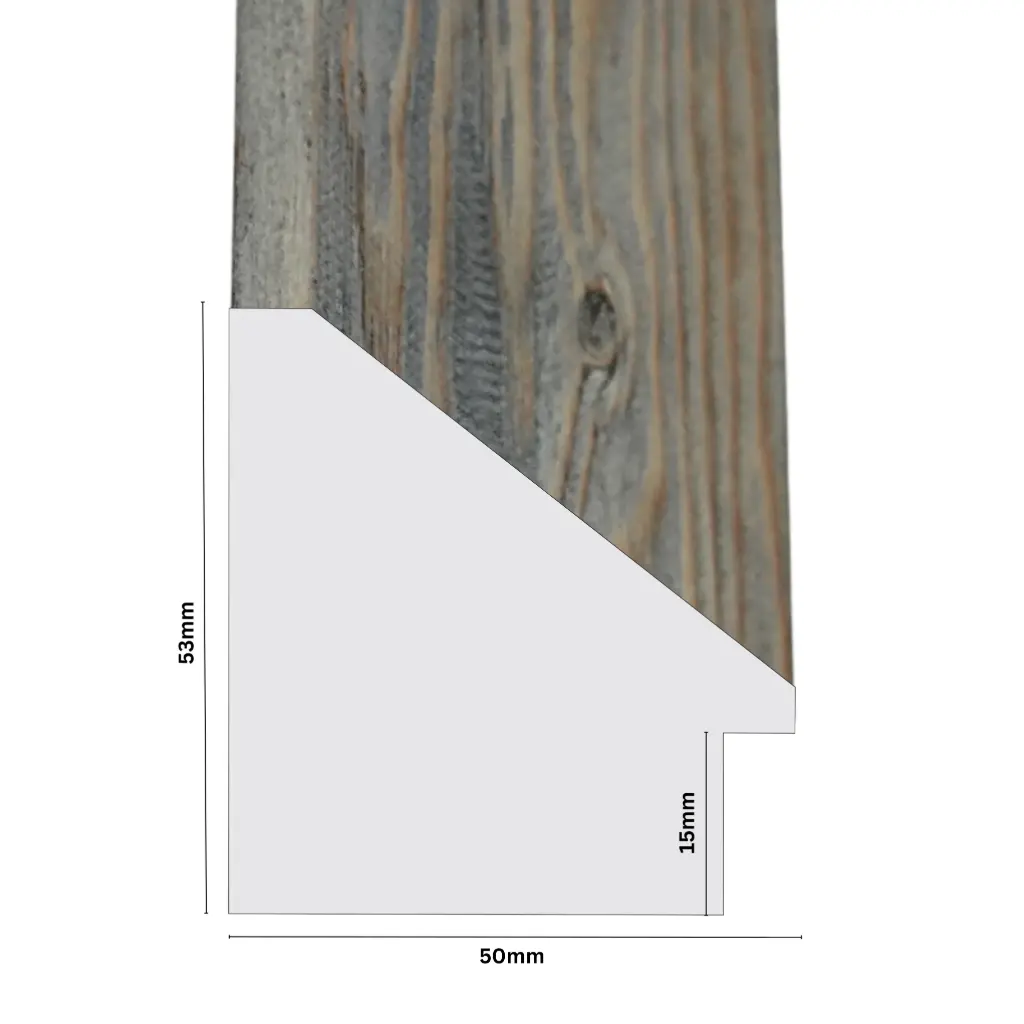 PS Moulding W 50 X H 53 X L 2900mm Rustic Oak