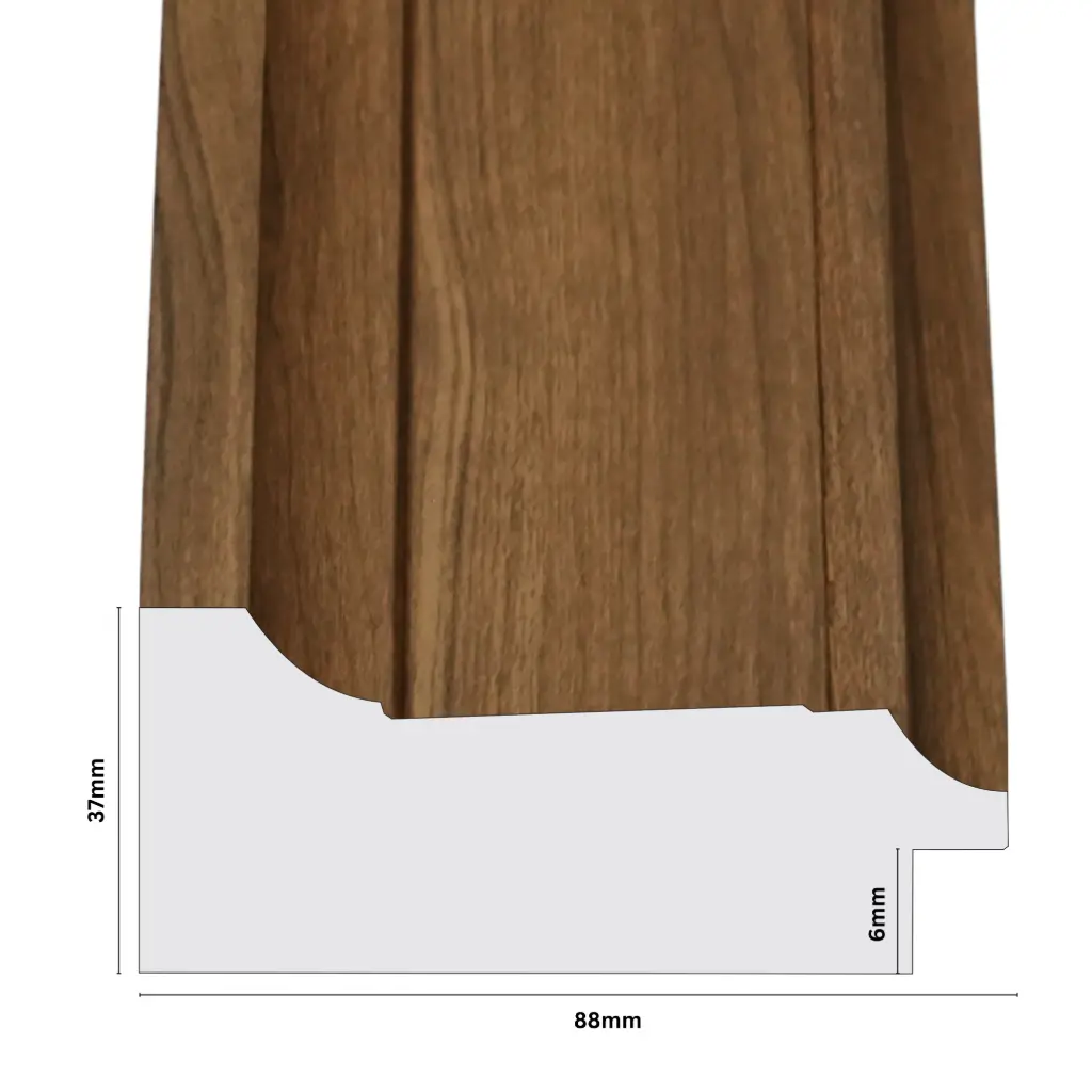 PS Moulding W 88 X H 37 X L 2900mm Natural Kiaat