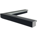 PS Moulding W 30 X H 22 X L 2900mm Black & Silver