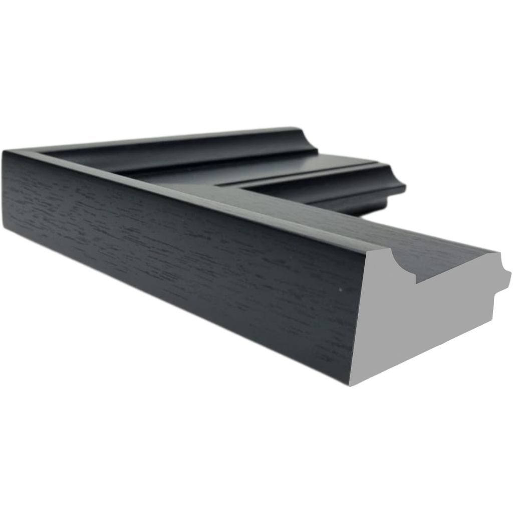 PS Moulding W 88 X H 37 X L 2900mm Black