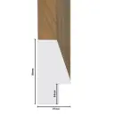 PS Moulding W 27 X H 50 X L 2900mm Natural Kiaat