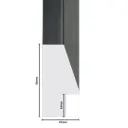 PS Moulding W 27 X H 50 X L 2900mm Black