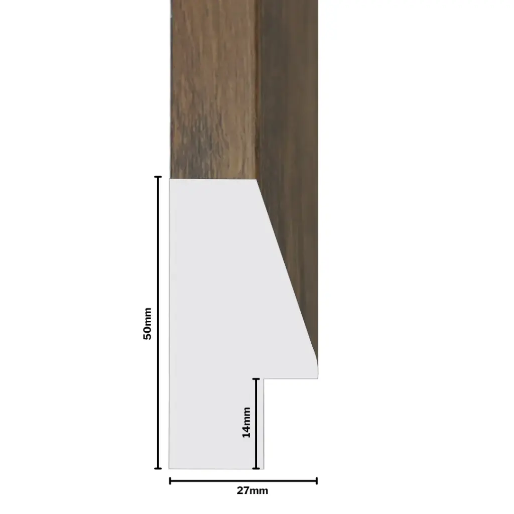 PS Moulding W 27 X H 50 X L 2900mm Walnut