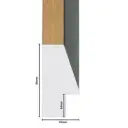 PS Moulding W 27 X H 50 X L 2900mm Natural Kiaat & Black