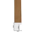 PS Moulding W 20 X H 20 X L 2900mm Natural Kiaat