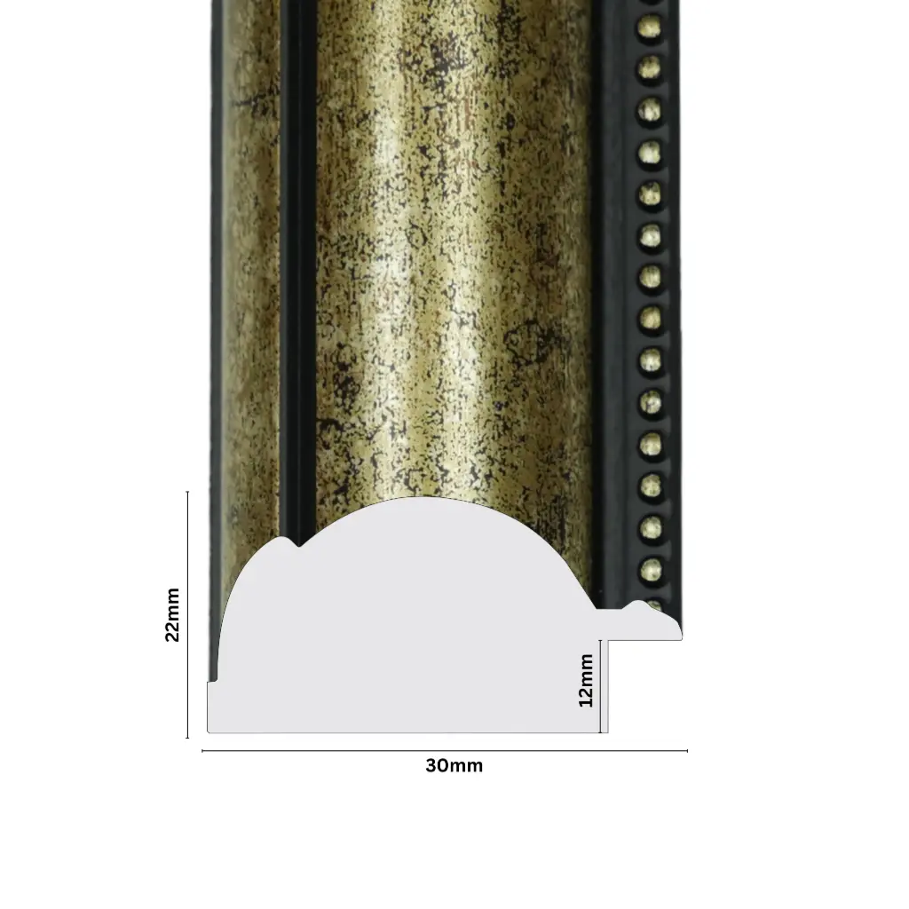 PS Moulding W 43 X H 21 X L 2900mm German Silver