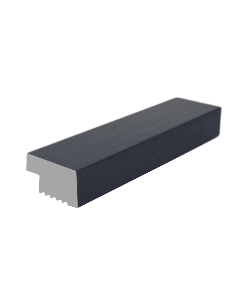 Wall Panel End  26X16X2700mm Black (164mm)