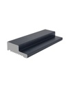 [5013B.27] WALL PANEL STARTER 45x16x2700MM BLACK  (164MM)