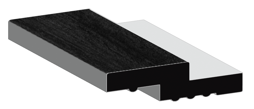 WALL PANEL EXTENDER 60X10X2700MM BLACK (163MM)