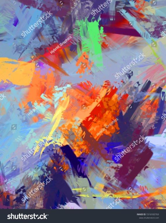 Print On Canvas  - Abstract (1200X1500)