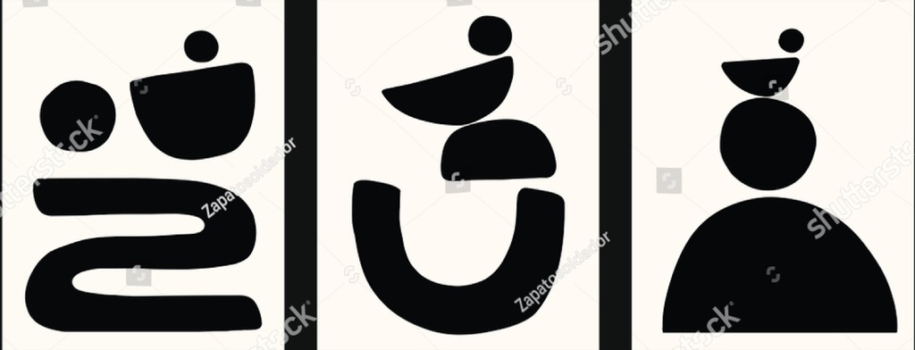 Print On Canvas Abstract Black 600X900mm