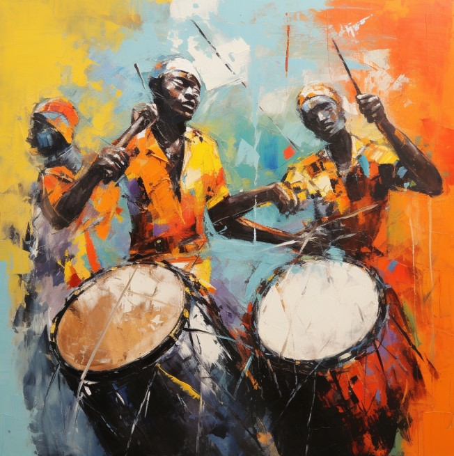 Print On Canvas - Musicians (970X970)